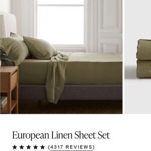 Quince European Linen Sheet Set